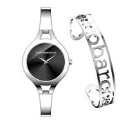 Roccobarocco Bangle Box Set RB.2216S-02M Orologio da donna in acciaio con cinturino semirigido e bracciale in acciaio omaggio
