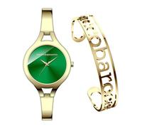 Roccobarocco Bangle Box Set RB.2216S-08M Orologio da donna in acciaio laminato oro con cinturino semirigido e bracciale in acciaio omaggio