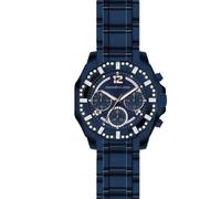 Roccobarocco Donna Orologio Acciaio Blu Crono Strass RB0113 New