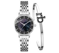 Roccobarocco Snello Box Set RB.4659L-05M Orologio da donna in acciaio con quadrante madreperla e bracciale in acciaio omaggio