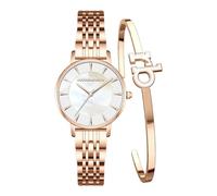 Roccobarocco Snello Box Set RB.4659L-05M Orologio da donna in acciaio con quadrante madreperla e bracciale in acciaio omaggio (Oro rosa)