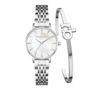 Roccobarocco Snello Box Set RB.4659L-05M Orologio da donna in acciaio con quadrante madreperla e bracciale in acciaio omaggio (Argento)