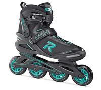 Roces Icon, Pattino in Linea da Donna, Nero/Aqua, 39