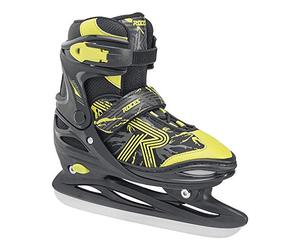 ROCES Jokey Ice 3.0 Boy - Pattini da Ghiaccio Regolabili per Bambini con Scafo in PE - Scarpetta Anatomica Termoisolante, Chiusura a Leva con Lacci - Lama Hockey in Acciaio/Carbonio - Vari Colori