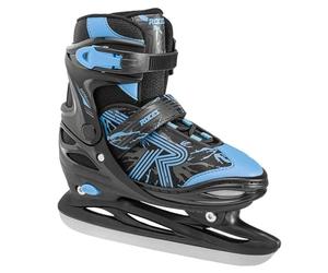 ROCES Jokey Ice 3.0 Boy - Pattini da Ghiaccio Regolabili per Bambini con Scafo in PE - Scarpetta Anatomica Termoisolante, Chiusura a Leva con Lacci - Lama Hockey in Acciaio/Carbonio - Vari Colori