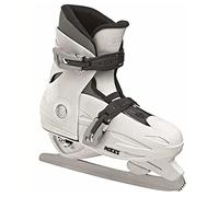 Roces Pattini da Ghiaccio Bambina e Ragazza MCK II F - Regolabili, Comodi e Sicuri con Scafo in Nylon e Lama in Acciaio-Carbonio - Colori Rosa/Bianco o Bianco/Nero, Taglie 25-40