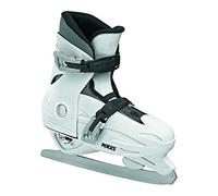 Roces Pattini da Ghiaccio Bambina e Ragazza MCK II F - Regolabili, Comodi e Sicuri con Scafo in Nylon e Lama in Acciaio-Carbonio - Colori Rosa/Bianco o Bianco/Nero, Taglie 25-40