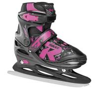 Roces Jokey, Pattino da Ghiaccio Allungabile Bimba, Nero/Fuchsia, 26-29