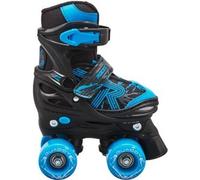 Roces Quaddy 3.0 Pattini a Rotelle Regolabili Bambini (Black/Astro Blue - 30-33) taglia 30-33 EU