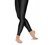 Roch Valley - Leggings da Donna Senza Piedi in Nylon/Lycra, Donna, FLSTB1, Nero, 5-6 Anni