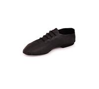 Roch Valley - Scarpe da Jazz, da Donna, in Pelle, con Suola Divisa, Taglia L, Colore: Nero