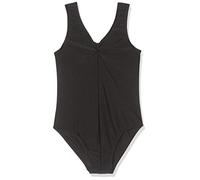 Roch Valley Sheree Ruched Nylon/Lycra Sleeveless Leotard, Body Senza Maniche Donna, Nero, Age 3-4 98-104cm (0)