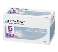 AGO PER PENNA DA INSULINA ACCU-FINE PEN NEEDLE ACCU-CHEK GAUGE 31 X 5MM 100 PEZZI