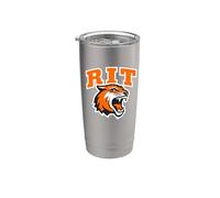 Rochester Institute of Technology RIT Tiger Stacked Logo Bicchiere termico in acciaio inox doppia parete