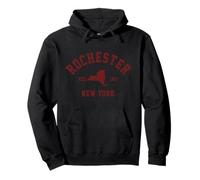 Rochester New York Retro NY Pride Felpa con Cappuccio