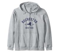 Rochester New York Retro NY Pride Felpa con Cappuccio