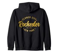 Rochester New York Retro NY Pride Felpa con Cappuccio