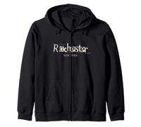 Rochester New York - Scratch Punk Rochester NY Felpa con Cappuccio