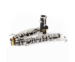 Rochix Oboe Beginner Student Level SF15 ABS Body Silver Plated Full Automatic C Tone with 1 Reed,1 Cleaning Cloth,1 Swab,1 Thumb Rest,1 Case and More
