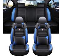 ROCILA Tappetino coprisedili in Pelle per Veicoli, coprisedili per Auto, 5 posti a Sedere in Generale, per BMW X1 F48 3D 2015-2022,Blue