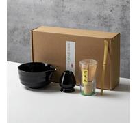 ROCILB Set da Matcha da 4/5/(6 Pezzi), Frusta, cucchiaino, Ciotola in Ceramica, Set da tè Giapponese, Accessori per Il tè, Ideale per Gli Amanti del Matcha, Regalo