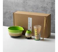 ROCILB Set da Matcha da 4/5/(6 Pezzi), Frusta, cucchiaino, Ciotola in Ceramica, Set da tè Giapponese, Accessori per Il tè, Ideale per Gli Amanti del Matcha, Regalo