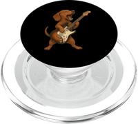 Rock And Roll Bassotto Cane Grafico Per Chitarrista Concerto PopSockets PopGrip per MagSafe