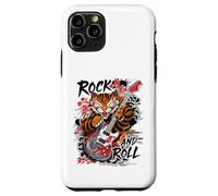 Rock and Roll Chitarra Classico Giapponese Tiger Tattoo Irezumi Custodia per iPhone 11 Pro