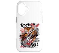 Rock and Roll Chitarra Classico Giapponese Tiger Tattoo Irezumi Custodia per iPhone 16
