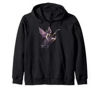Rock and Roll Fairy - Costume da fata con chitarra ad alto volume Felpa con Cappuccio
