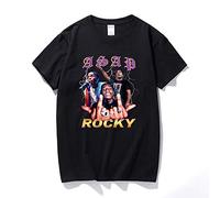 Rock ASAP Rocky Men t Shirt New Summer Hip Hop Shirt Camisetas Hombre Streetwear Cotton Short Sleeve T-Shirt