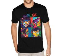 Rock-Band-Gorillaz-Print-Summer-Men-s-O-Neck-T-Shirt-Casual-Short-Sleeve-Oversized-T
