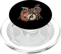 Rock Band Instruments Chitarrista Rock And Roll Musica Punk PopSockets PopGrip per MagSafe