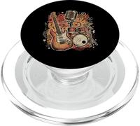 Rock Band Instruments Chitarrista Rock And Roll Musica Punk PopSockets PopGrip per MagSafe