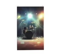 Rock Band Stage Bandiere Bandiera Con 2 Occhielli Flag Per Prato Feste Balcone 3X5Ft