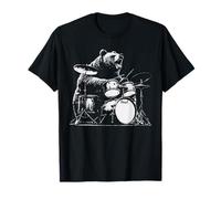 Rock Bear che suona la batteria - Musica divertente dell'orso della batteria Maglietta