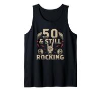 Rock Biker Cinquanta Anni Compleanno 50 And Still Rocking Canotta