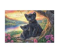 Rock Black Cat Puzzle 1000 Pezzi Per Lui Amici E Colleghi Rompicapo Sfida Impossibile Giochi Da Tavolo Serate in Gruppo Regalo Natale 2025 1000 PCS