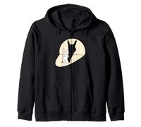 Rock Bunny Shadow al Chiaro di Luna Felpa con Cappuccio