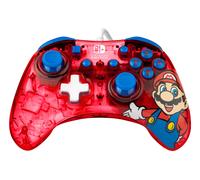 PDP Rock Candy: Mario Punch Rosso, Traslucido USB Gamepad Analogico/Digitale Nintendo Switch, Nintendo Switch Lite, Nintendo Sw