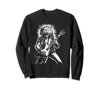 Rock Cat & Chitarra, Musica Rock, Rocker, Chitarrista Felpa