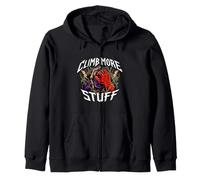 Rock Climber Bouldering Climb More Stuff Felpa con Cappuccio
