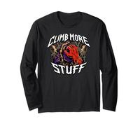 Rock Climber Bouldering Climb More Stuff Maglia a Manica
