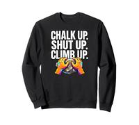 Rock Climbing Bouldering Chalk Up Climb Hands Felpa