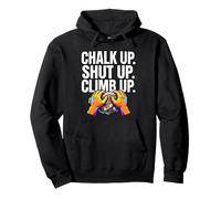 Rock Climbing Bouldering Chalk Up Climb Hands Felpa con Cappuccio