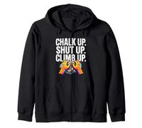 Rock Climbing Bouldering Chalk Up Climb Hands Felpa con Cappuccio
