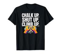 Rock Climbing Bouldering Chalk Up Climb Hands Maglietta