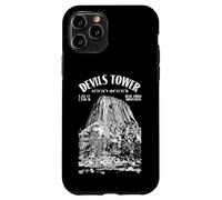 Rock Climbing Climber Devils Tower Bear Lodge Salita Posizione Custodia per iPhone 11 Pro