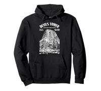 Rock Climbing Climber Devils Tower Bear Lodge Salita Posizione Felpa con Cappuccio