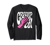 Rock Climbing Cramp On Bouldering Climber Pun Maglia a Manica